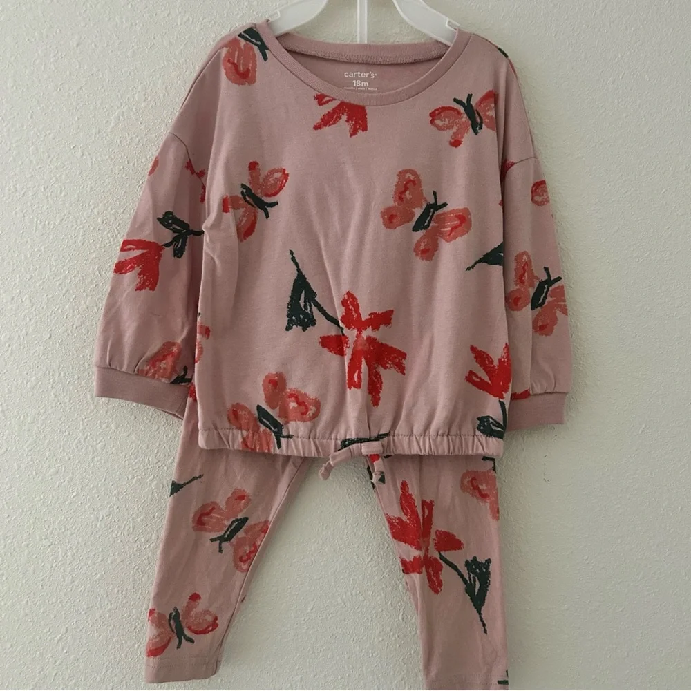 Carter's Pink and Red Butterfly Set - Picture 2 of 10